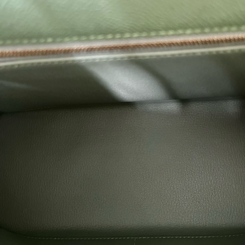 Hermes Kelly 28 Vert Criquet Epsom Sellier Green stamp Z - Picture 13 of 16